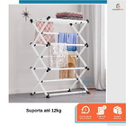 Varal De Chão Dobrável Vertical Para Pendurar Roupas Toalhas