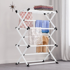 Varal De Chão Dobrável Vertical Para Pendurar Roupas Toalhas