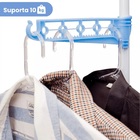 Varal De Chão Grande De Roupas 3 Andares Dobrável Cor Cinza/A