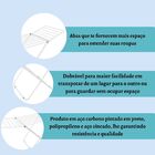 Varal De Chão Nápoles Aço Com Abas - Secalux
