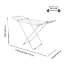 Varal De Chão Secador Roupas Resistente Abas Dobráveis 135x47