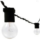 Varal De Luz 10 Metros Com 20 Soquetes E27 Preto