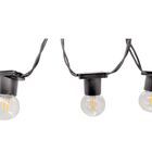 Varal De Luz 5 Metros - 10 Soquetes E27 Cordão Cor Preto