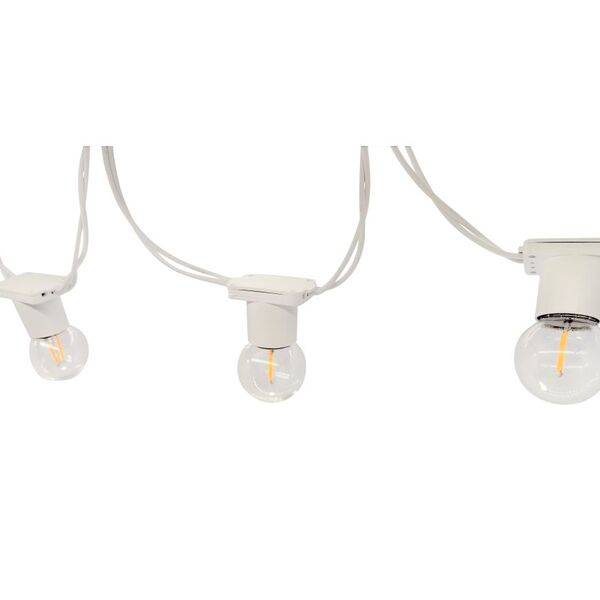 Varal De Luz Com 20 Metros E 20 Soquetes Branco (festão)