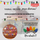 Varal De Luz Stranger Things 5 Mts 10 Lâmpadas Coloridas Led