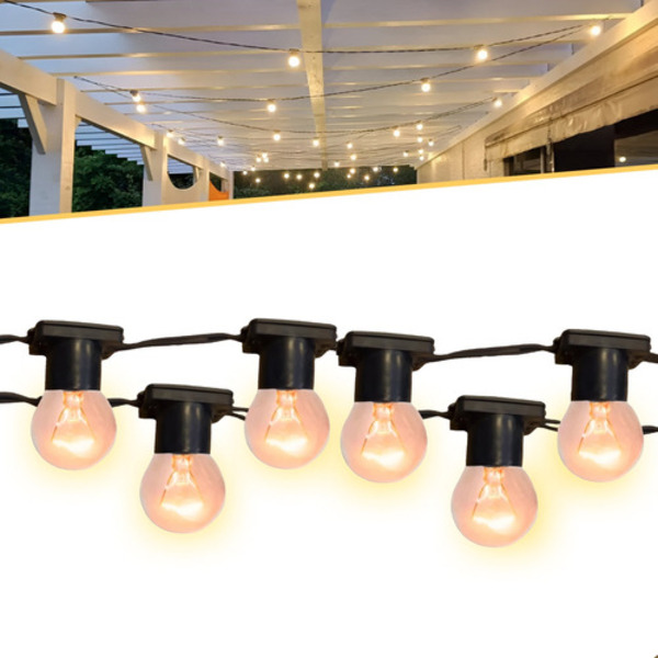 Varal De Luzes Cordão Festão 5 Mts Gambiarra Com 10 Bocais Fe