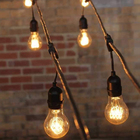 Varal De Luzes Externo Cordão Decorativo 10m 20 Soquetes E27