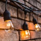 Varal De Luzes Externo Cordão Decorativo 10m 20 Soquetes E27