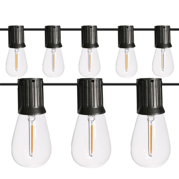 Varal De Luzes Externo Cordão Gambiarra 10 Metros Com 10 Soqu