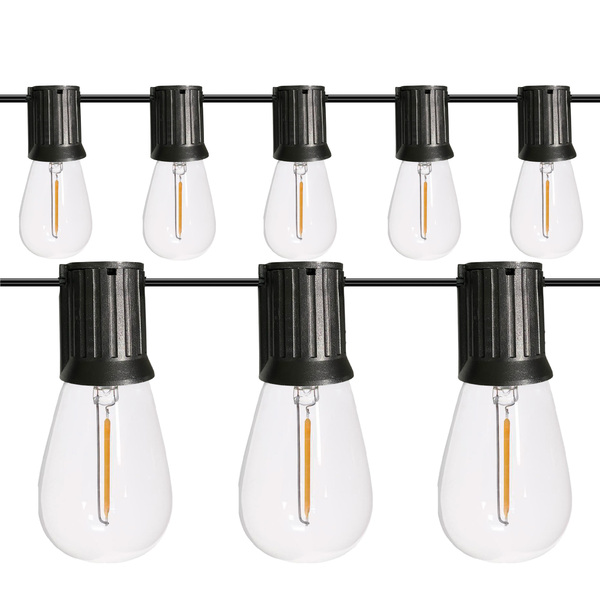 Varal De Luzes Externo Cordão Gambiarra 10 Metros Com 20 Soqu