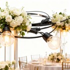 Varal De Luzes Para Área Externa Com 5 Metros Festão Gambiarr