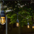 Varal De Luzes Solar Cordão Externo 8 Lâmpadas Led Filamento