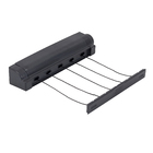 Varal de Parede 5 Cordas Preto Secalux