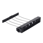 Varal de Parede 5 Cordas Preto Secalux