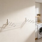Varal de Parede de Aço Branco 0,16x0,8x0,42cm Seca Secalux