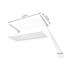 Varal de Parede Aço 1,20M Prático Secalux