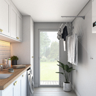 Varal de Parede Aço 1,20M Prático Secalux