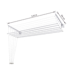 Varal de Parede Aço 1,40M Prático Secalux