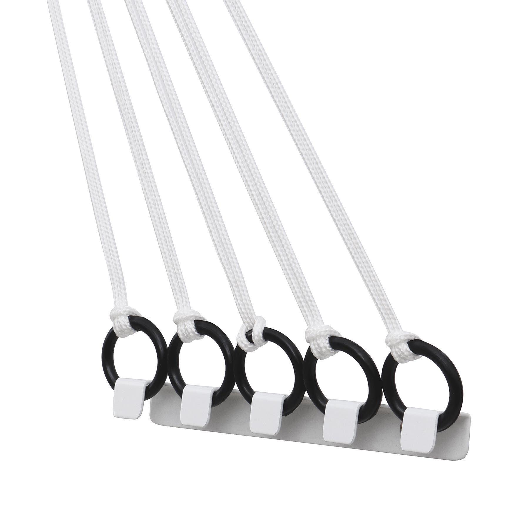 Varal Toalheiro De Parede Maxeb - Aço Branco - Retrátil - Até 3,1 M - 3 Kg