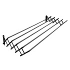 Varal de Parede Aço Preto 18x55x80cm Sanfonatto Tubular Maxeb