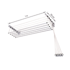 Varal de Parede Aço 1M Innovar Maxeb