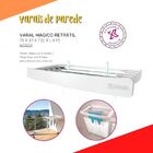 Varal De Parede Crippa Retrátil Mágico Móvel Porta Toalha Max