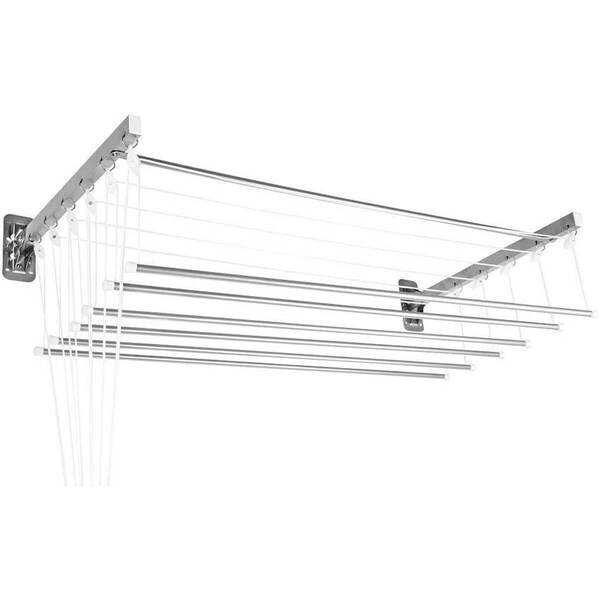 Varal De Parede Prático Com Varetas Individuais Varal De Teto