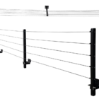 Varal De Parede Retrátil 3 Hastes Alumínio + 40m Cabo De Aço