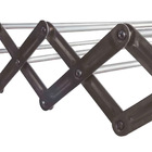 Varal De Parede Retrátil Alumínio Sanfonado 1,00m Mor