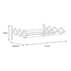 Varal De Parede Retrátil Branco Invisível Resistente E Prátic