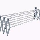 Varal De Parede Sanfonado Alumínio - Gibafer, Tamanho: 120cm