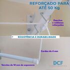 Varal De Parede Teto 8 Varetas Individual 120 Cm