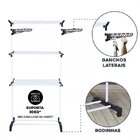Varal De Roupa Dobrável Vertical Com Rodinhas - Jolitex Eleva
