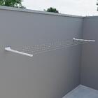 Varal De Roupas Suspenso Retrátil Aço Parede/muro 5 Metros Au