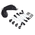 Varal de Teto Aço Preto 4x100x56cm Mônaco Secalux