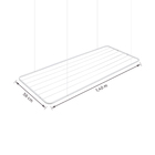 Varal de Teto Aço 56x140cm Maxeb