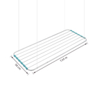 Varal de Teto Alumínio 140x56cm Maxeb