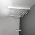 Varal De Teto Individual 10 Varetas Alumínio Branco 170 Cm