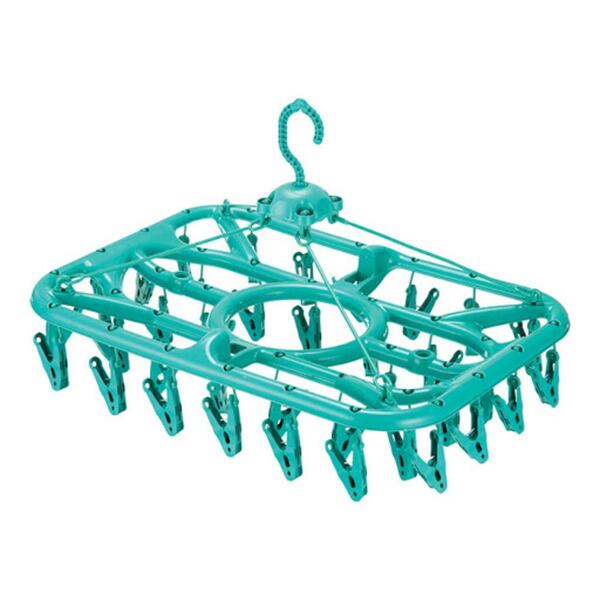 Varal De Teto Ou Apoio Com Gancho Multiuso Com 36 Prendedores