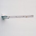 Varal Dobrável Articulável Basculante De Parede Muro - Branco