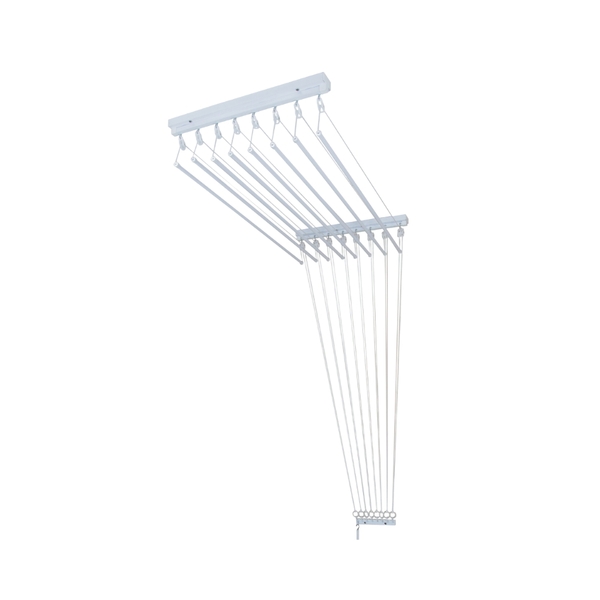 Varal Individual De Teto 100cm X 10 Varetas - Em Alumínio Bra