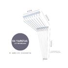 Varal Individual De Teto 200cm X 06 Varetas - Em Alumínio Bra
