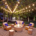 Varal Luzes  20 Metros Sem Lampada Preto Gambiarra Americano