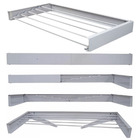 Varal Magico 6 Varetas  Aluminio 1 04m - Dobravel Branco