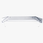 Varal Mágico Branco 4 Varetas Em Alumínio 60 Cm Retrátil