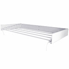 Varal Mágico Branco 7 Varetas Em Alumínio 120 Cm Retrátil