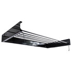 Varal Mágico Preto 5 Varetas Em Alumínio 90 Cm Retrátil