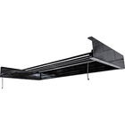 Varal Mágico Preto 5 Varetas Em Alumínio 90 Cm Retrátil