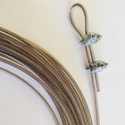 Varal Para Casa Com Cabo De Aço Encapado 1,75mm 20m + 4 Clips