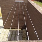 Varal Para Casa Com Cabo De Aço Encapado 1,75mm 20m + 4 Clips